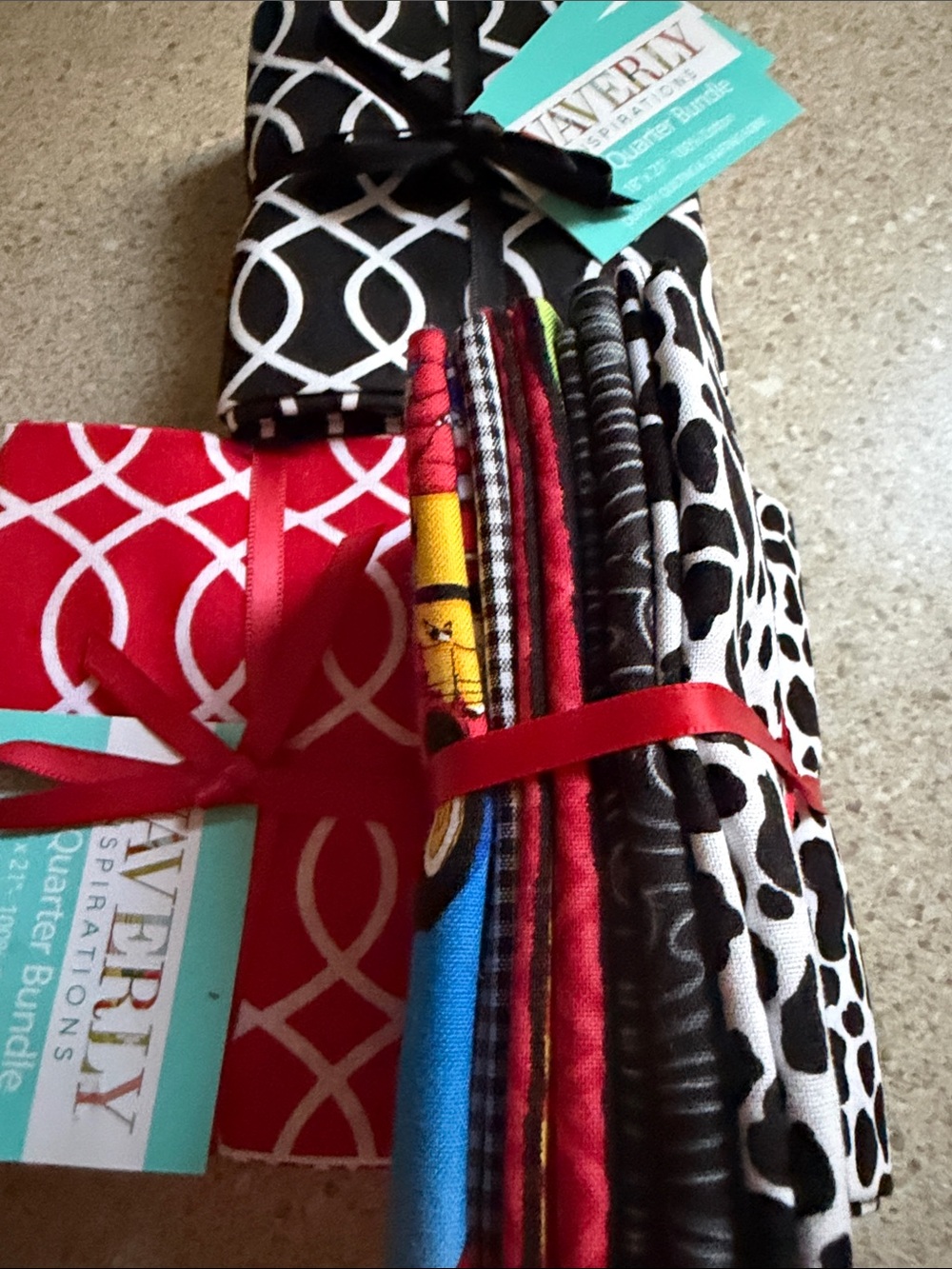 2 Waverly Fat Quarter Bundles 18”x21” + Dalmatian bundle